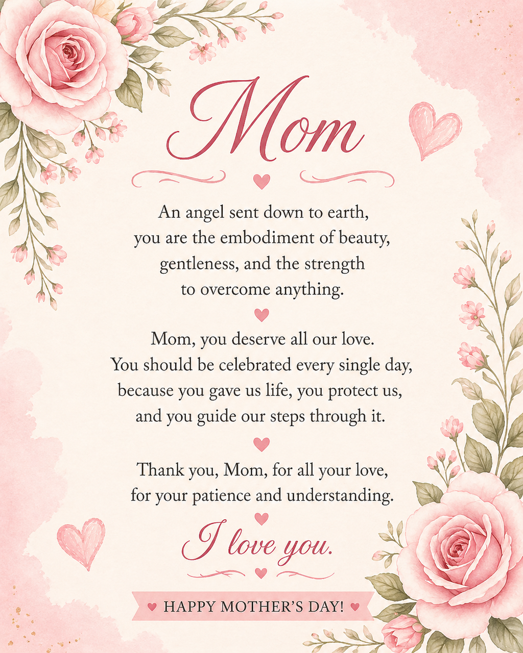 🌸 For the strong woman… Mom 🌸