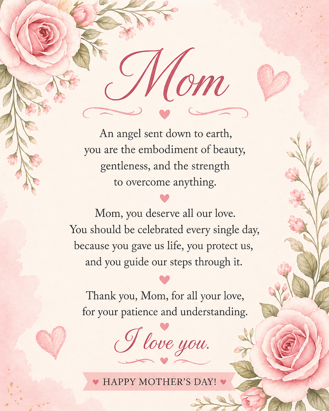 🌸 For the strong woman… Mom 🌸